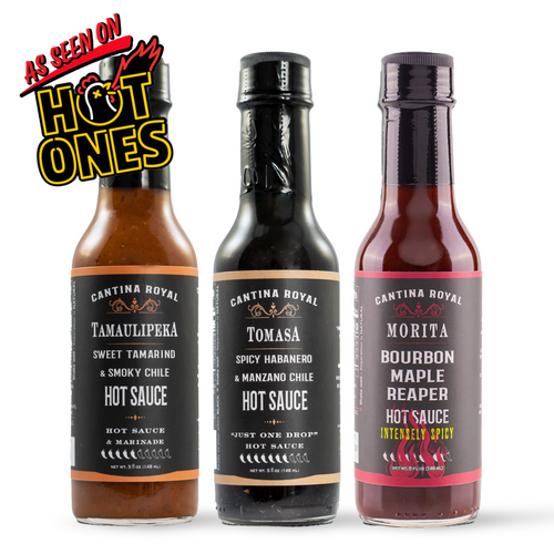 Hot Ones™ Hot Sauce Bundle | Cantina Royal Seasons 11, 15 & 23
